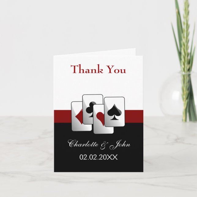 Las Vegas Wedding Vielen Dank Ihnen Karten (Vorderseite)