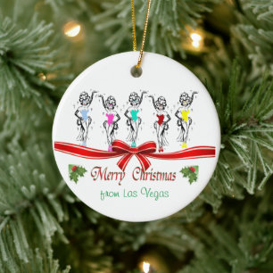Las Vegas Weihnachten Personalisierte Keramik Orna Keramik Ornament