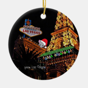 Las Vegas Weihnachten Personalisierte Keramik Orna Ornament