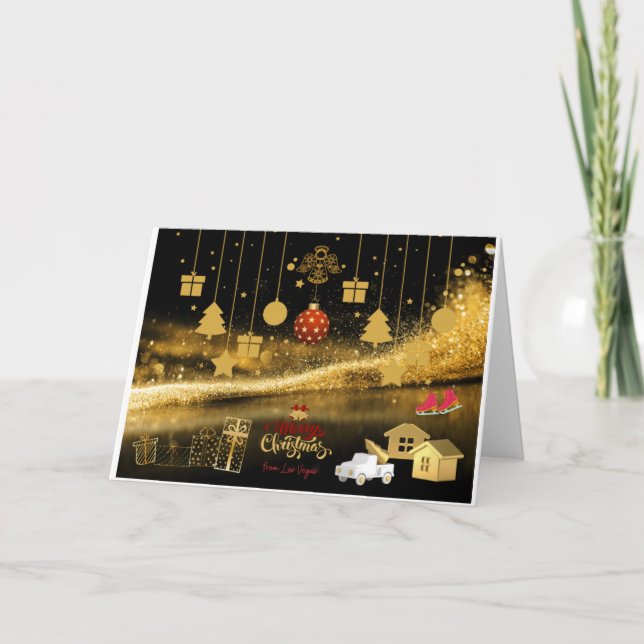 Las Vegas Weihnachtskarte Ankündigung (Vorderseite)