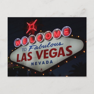 Las Vegas Welcome Postkarte