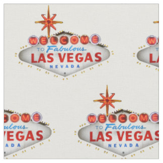 Las Vegas Welcome Sign Fabric Stoff