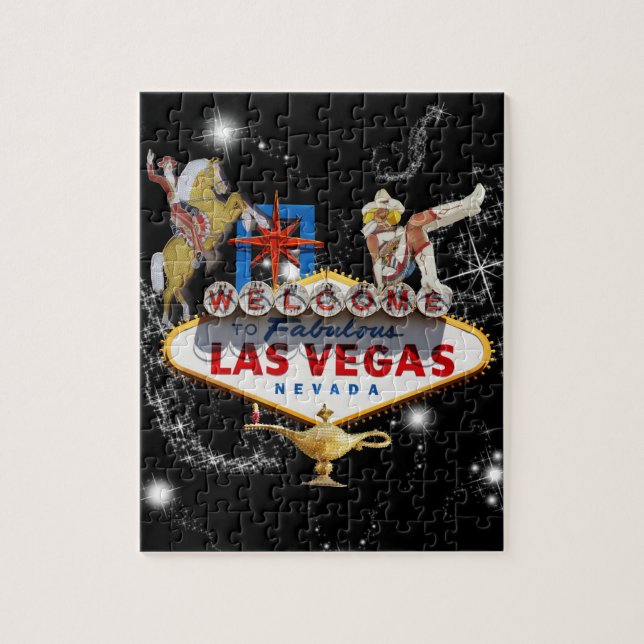 Las Vegas Welcome Sign Jigsaw Puzzle (Vertikal)