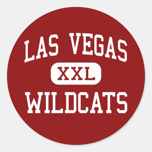 Las Vegas - Wildkatzen - hoch - Las Vegas Nevada Runder Aufkleber (Vorderseite)