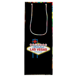 Las Vegas-Willkommensschild Geschenktüte Für Weinflaschen