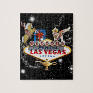 Las Vegas Willkommensschild Steckpuzzle