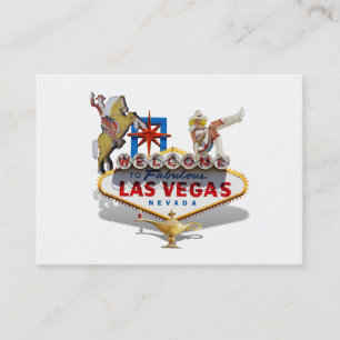 Las Vegas Willkommensschild Visitenkarte