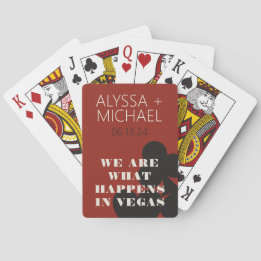 Las Vegas Wir sind das, was die Gastgeschenk Hochz Spielkarten