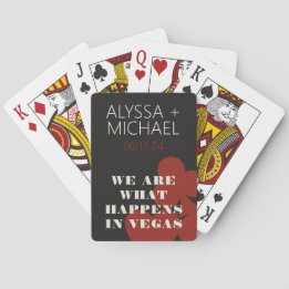 Las Vegas Wir sind das, was die Gastgeschenk Hochz Spielkarten