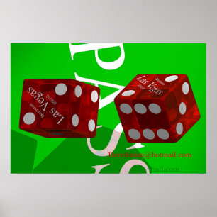 Las Vegas-Würfel II (Druck) Poster
