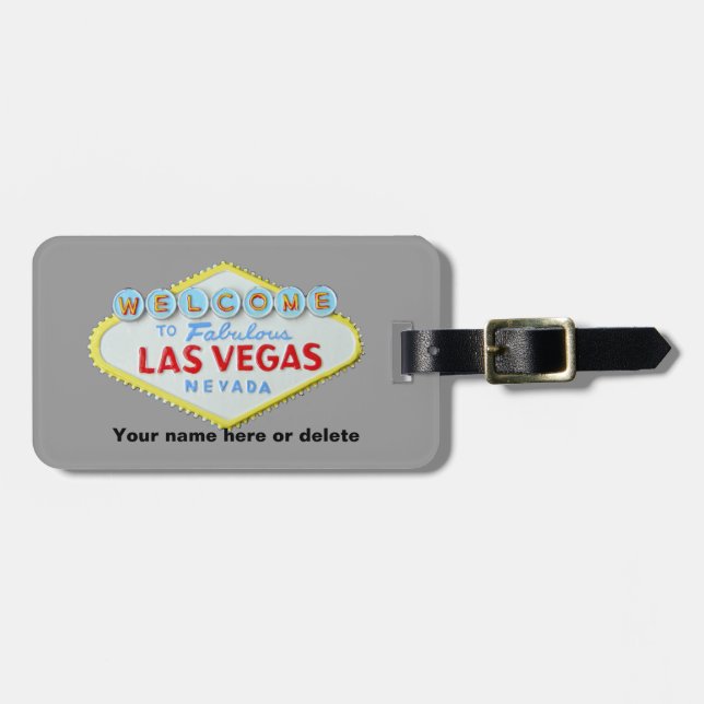 Las Vegas-Zeichen-Gepäck-Umbau Gepäckanhänger (Vorderseite horizontal)