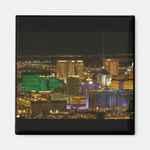 Las Vegassüdstreifen-Luftaufnahme-Magnet Magnet