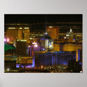 Las Vegassüdstreifen-Luftplakat-Druck Poster