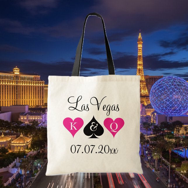 Las- Vegasthemahochzeits-Taschentaschen für Tragetasche (Las Vegas wedding tote)