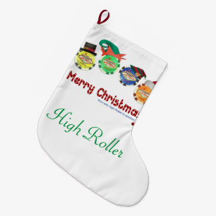 Las- VegasweihnachtsStrumpf. High Roller Großer Weihnachtsstrumpf
