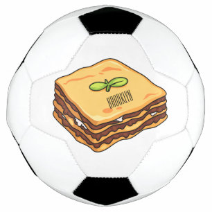 Lasagna Cartoon Illustration Fußball