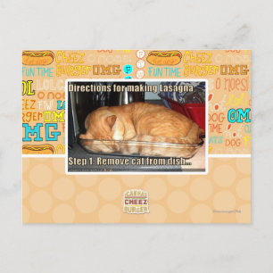 Lasagne Postkarte