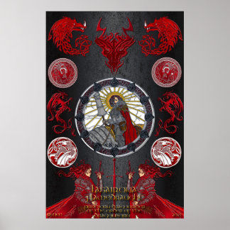 Lasairona Flamedraught Firstborn Dragonrider Poster