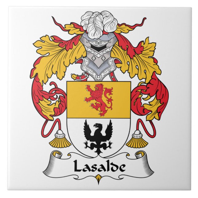 Lasalde Familienwappen Fliese (Vorderseite)