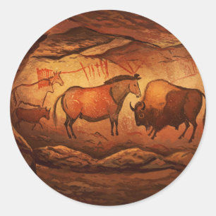 Lascaux Cave Dordogne Frankreich Reisen Runder Aufkleber