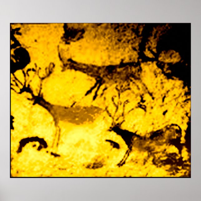 Lascaux Deer Herd Poster (Vorne)