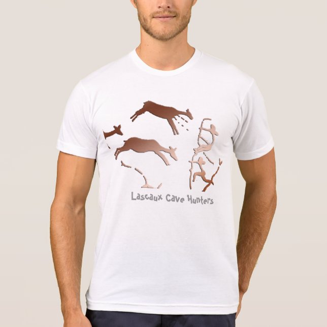 Lascaux Hirsch-Jagd T-Shirt (Vorderseite)