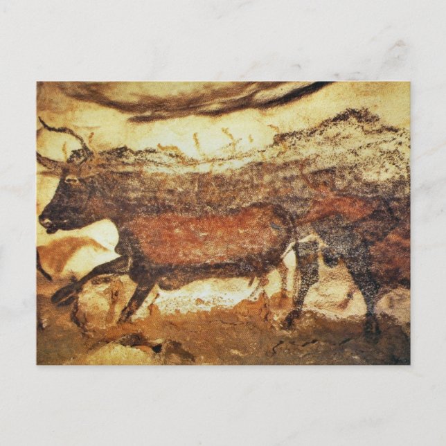 Lascaux Prehistorische Höhle Kunst Postkarte (Vorderseite)