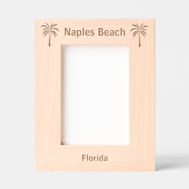 Laser gravierter Rahmen Naples Beach Florida (Vorderseite)