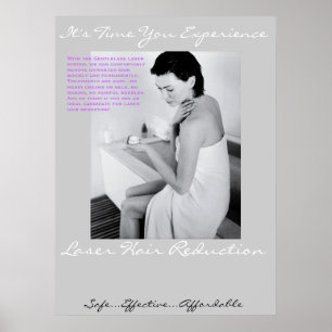 Laser-Haar Plakat-Frau im Tuch Poster