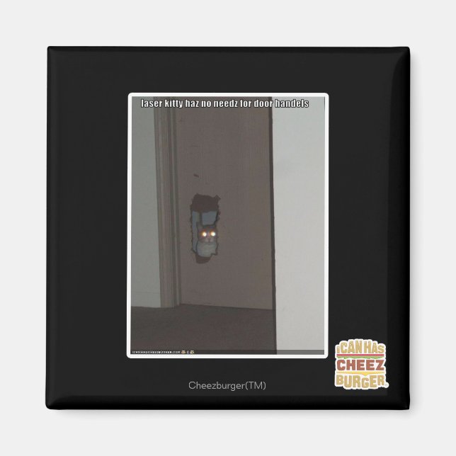 Laser Kitty Magnet (Vorne)