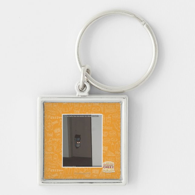 Laser-Miezekatze Schlüsselanhänger (Vorne)