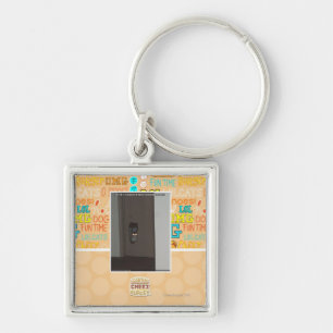 Laser-Miezekatze Schlüsselanhänger