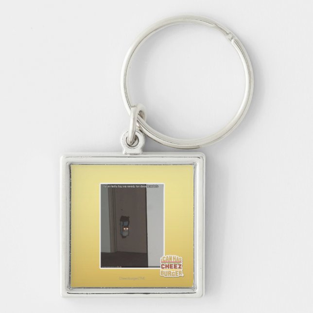 Laser-Miezekatze Schlüsselanhänger (Vorne)