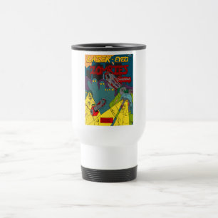Laser Mit Augen Zombies mit Chainsaws Travel Mug Reisebecher