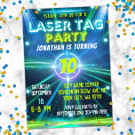 Laser Tag Blue Green Neon Glow Boys Geburtstagspar Einladung<br><div class="desc">Laser Tag helle Geburtstagsparty Design mit lebhaften Neonleuchten und Text in grün,  weiß und blau,  ideal für Jungen Laser Tag Geburtstagsparty.</div>