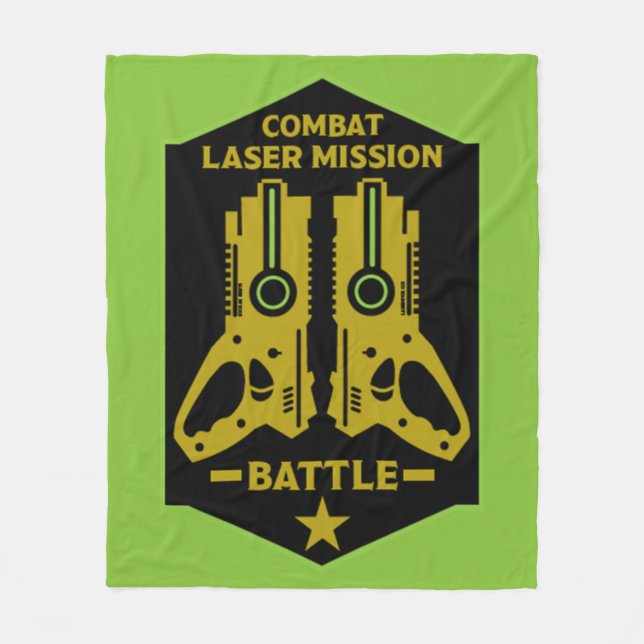Laser-Tag-Kampfeinsatz Kinder Fleecedecke (Vorderseite)
