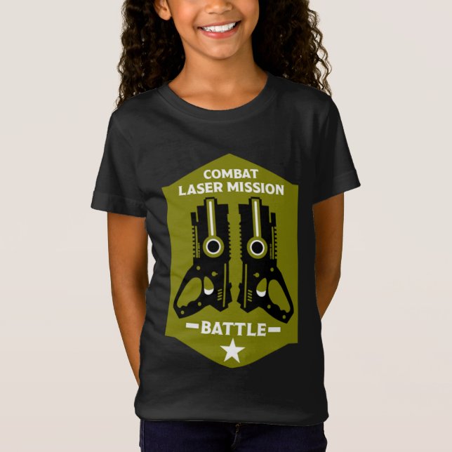 Laser-Tag-Kampfeinsatz Kinder T-Shirt (Vorderseite)