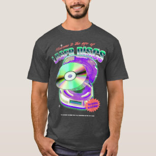 LaserDisc Movie Night Video Vintag 80er 90s Tech m T-Shirt