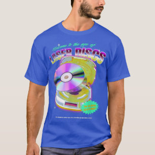 LaserDisc Movie Night Video Vintag 80er 90s Tech m T-Shirt