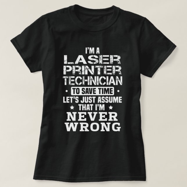 Laserdrucker T-Shirt (Design vorne)