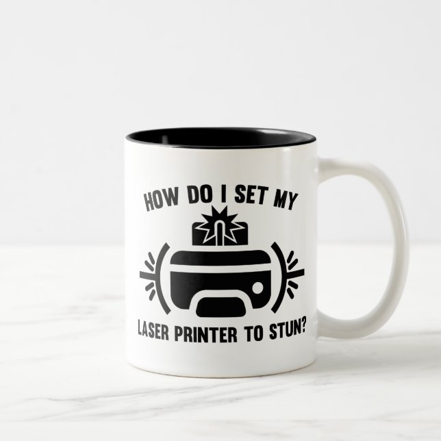 Laserdrucker Zweifarbige Tasse (Rechts)