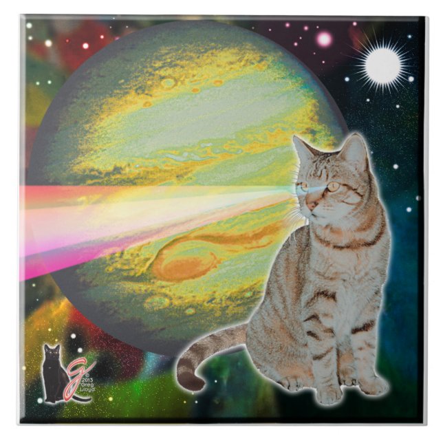 Laserkatteltile Fliese (Vorderseite)