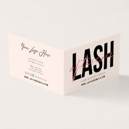 Lash Aftercare Instructions & Appointment Loyalty Visitenkarten