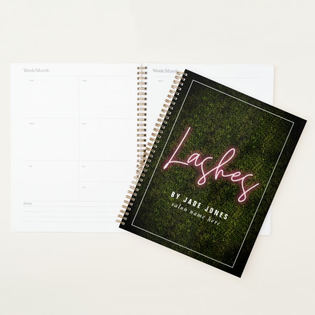 Lash Artist Neon Boxwood Kosmetologe Planer (Anzeige)