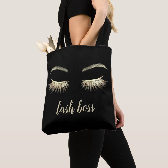 Lash Boss Gold Eyelash Extensions Schönheitssalon Tasche (Von Nahem)