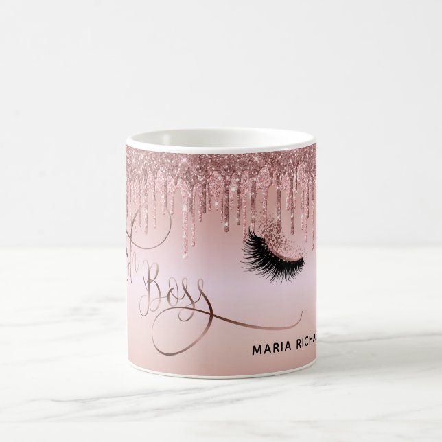 Lash Boss Makeup Eyebrow Eyes Lashes Gold Kaffeetasse (Mittel)