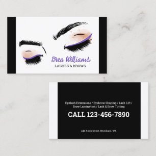 👁️ Lash & Brow machen Berufliche Visitenkarte