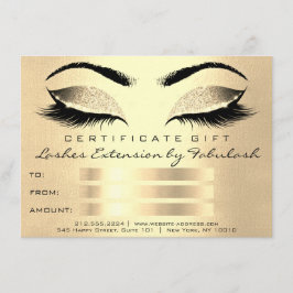 Lash Champaign Gold Makeup Artist Geschenk