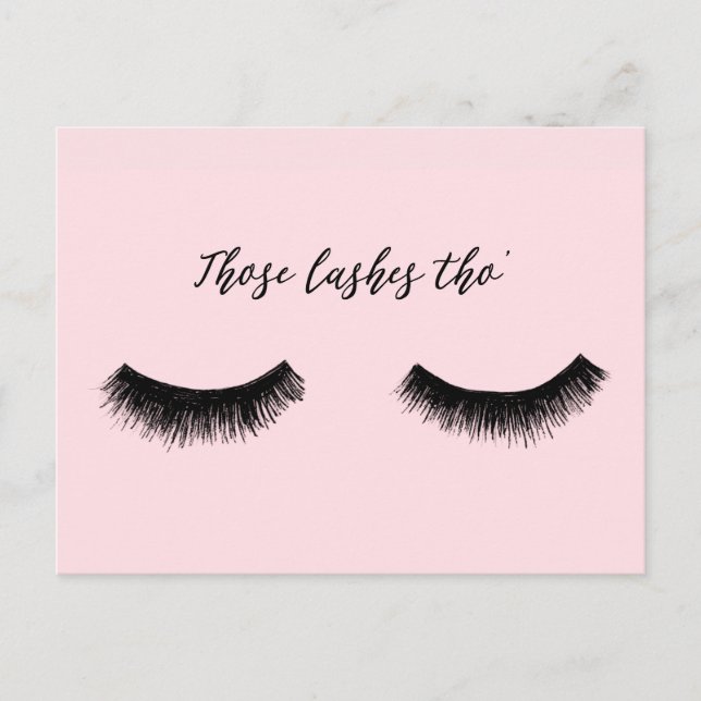 Lash-Chat - Diese Lashes Tha Postkarte (Vorderseite)