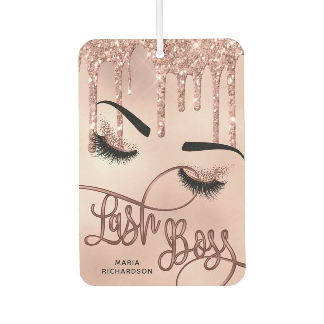 lash Chef Make-up Künstler mädchenhaften Glitzer R Autolufterfrischer (Vorderseite)